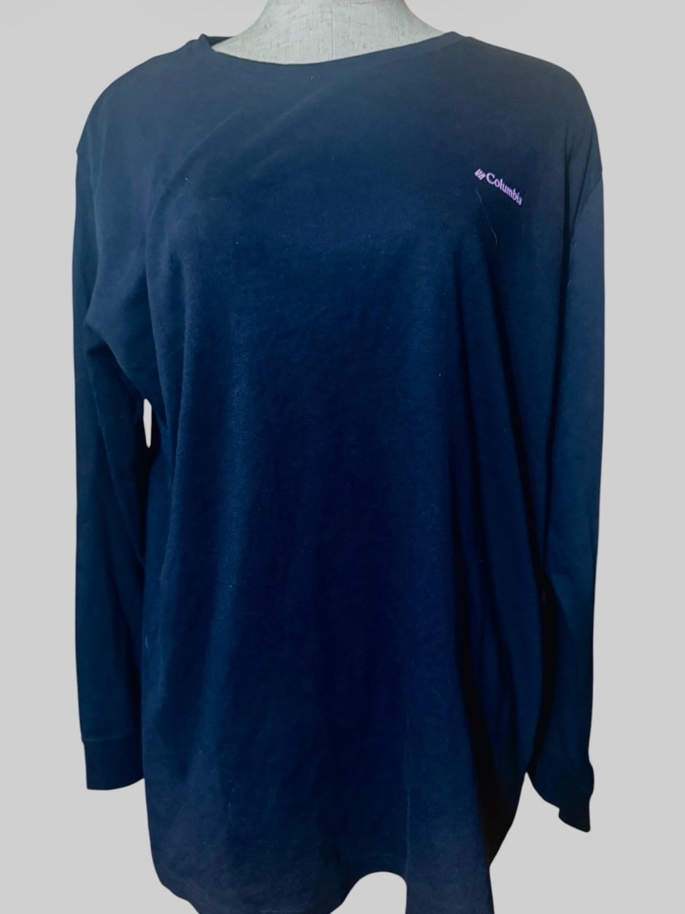 Columbia Women's Black Long Sleeve Tee with Pink Trim